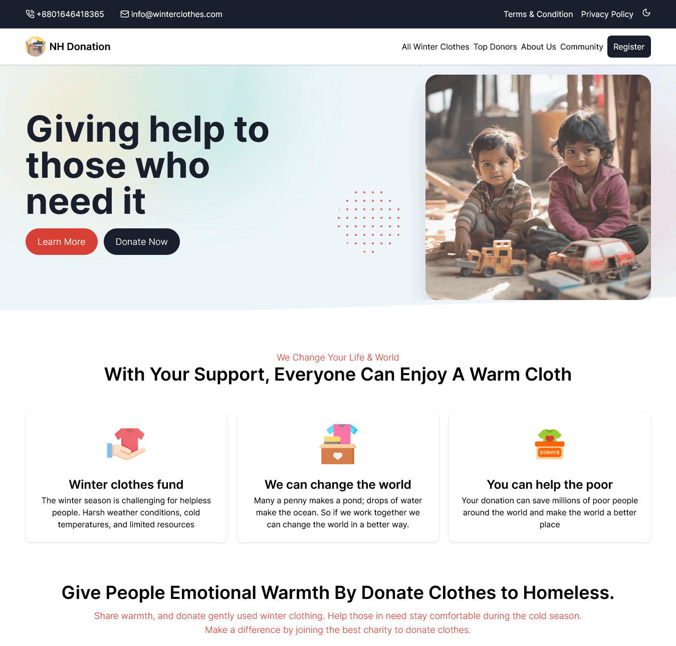 Clothes Donation Management